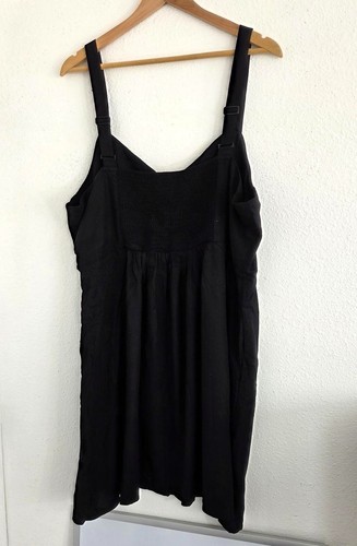 Mini abito donna nero senza maniche in viscosa aderente e svasato Old Navy nuovo con etichette taglia 2XL - Foto 2 di 7