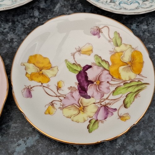 10 x Mismatched China Vintage Saucers & Side Plates Wedding Party Cafe Tea Rooms - Picture 4 of 23