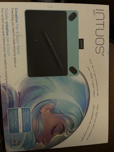 Wacom  CTH-690/B0 Intuos Art Pen Tablet for PaintingMedium Size Mint Blue F/S