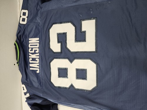 Reebok On Field Seattle Seahawks Jackson #82 Men's XL Blue Jersey - Picture 7 of 10