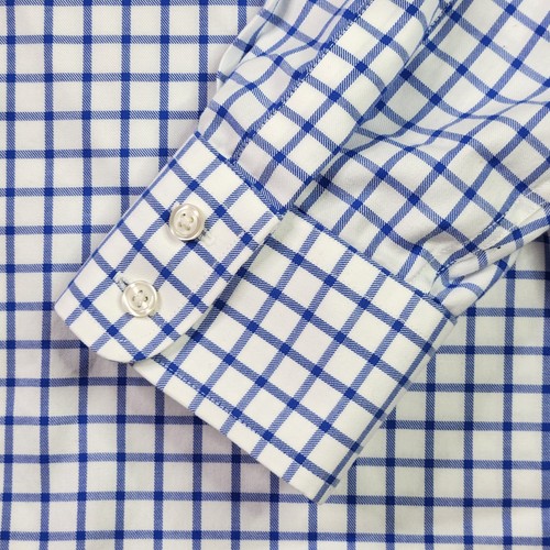 Charles Tyrwhitt camicia uomo bottoni 17,5x35 vestibilità classica senza ferro check - Foto 6 di 14