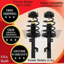 Monroe OEM Front Struts For 2015-2020 Toyota Sienna 3.5L 4X4 Lifetime Warranty