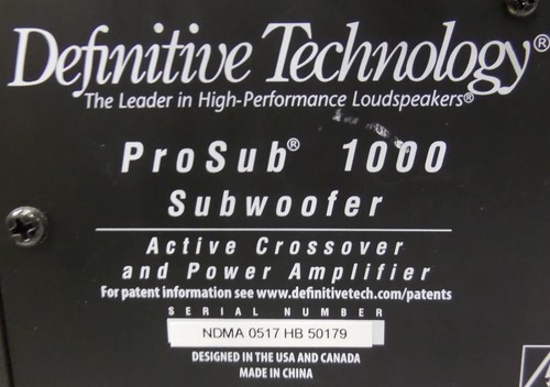 Definitive Technology ProSub 1000 Subwoofer - kostenloser Versand - Bild 7 von 7