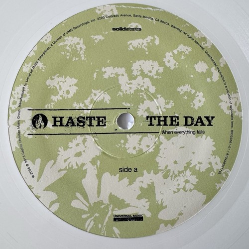 Haste The Day - When Everything Falls 2015 White Rare Vinyl Record LP Metalcore - Picture 6 of 8