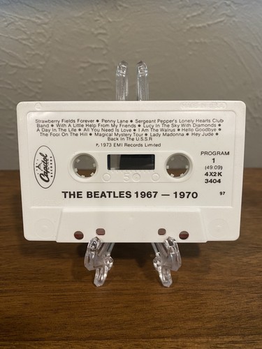 The Beatles 1962-1966 & 1967-1970, 2 Cassettes Apple EMI Red & Blue - Picture 2 of 6