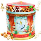 Christmas Popcorn Gift Tin - Gourmet Food Gifts - Plays Music - Chocolate & P...