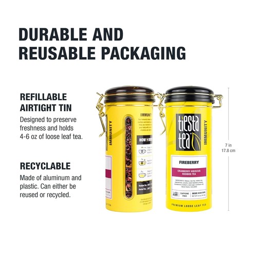 Té de hibisco de arándano Fireberry: mezcla sin cafeína - Imagen 11 de 11