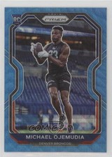 2020 Panini Prizm Rookie Blue Wave Prizm /199 Michael Ojemudia #317 Rookie RC