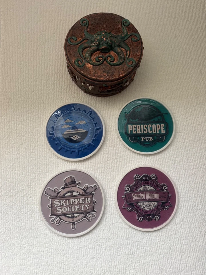 Disney Cruise Line Disney Treasure Haunted Mansion Skipper Periscopio Conjunto de Montaña Rusa Foto 4 de 4