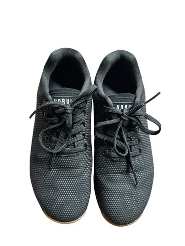 Nobull Womens Sz 8.5 M Trainers Shoes Black Gum Sole Sneaker Lace up Superfabric - Picture 4 of 9