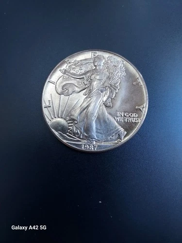 1987   1 oz .Silver American Eagle (Brillant uncirculated)