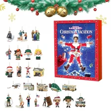 24 Days Of Christmas Advent Calendar Resin Cartoon Figure Doll For Kids Gift