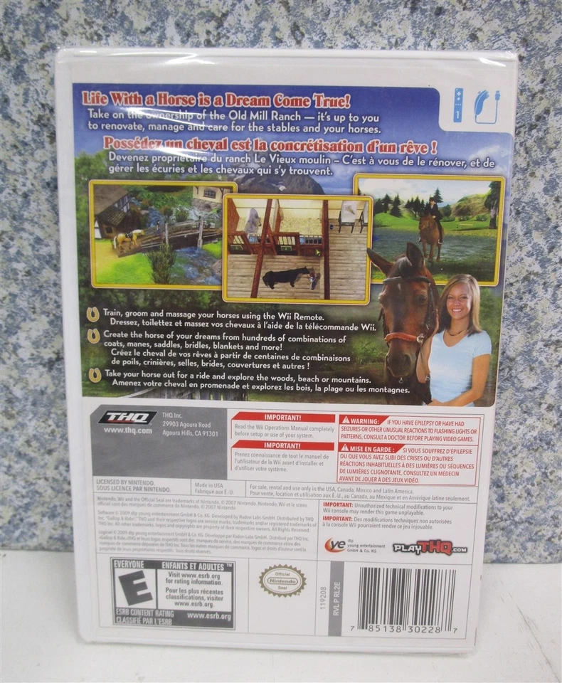 Video Game Wii Gallop & Ride NEW SEALED - Image 2 of 2