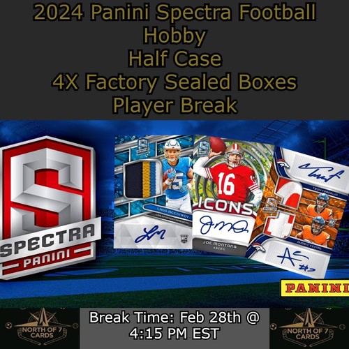 Dalton Kincaid - 2024 Panini Spectra Football - Hobby 4X Box Player BREAK #2 - Picture 1 of 6