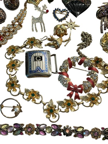 Huge Wear and Repair Vintage to Now Rhinestone Costume Jewelry Junk Job Lot - Picture 6 of 24