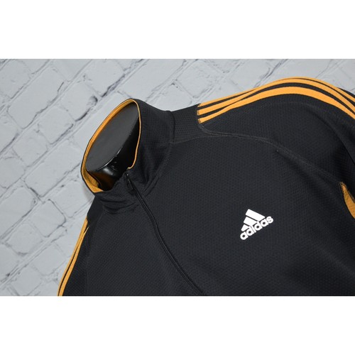 Camisa Pullover Adidas Golf 1/4 Cremallera Hombres Talla XL Rendimiento Poliéster Gris Naranja - Imagen 3 de 6
