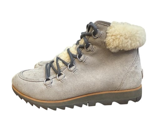 Sorel Harlow kuschelige wasserdichte Damen-Winterstiefeletten zum Schnüren Größe 8,5 - Bild 2 von 8