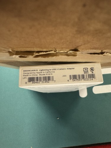 Neu! Apple Lightning auf USB 3 Kamera Adapter - MKOW2AM/A - Bild 4 von 4