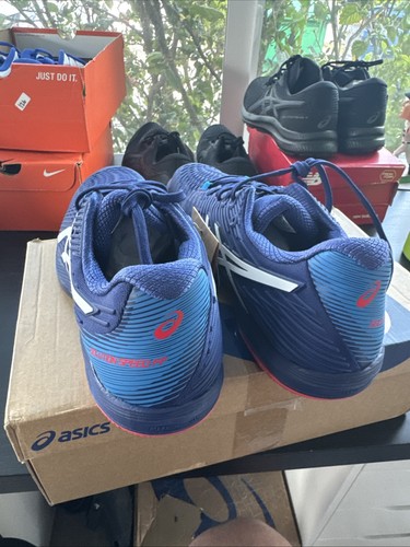 ASICS SOLUTION SPEED FF 2 Men’s Size 11.5 Dive Blue White Tennis Pickleball Shoe - Picture 3 of 10