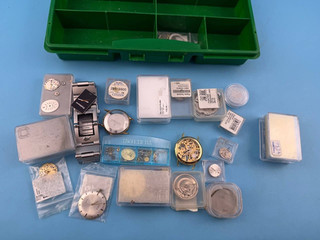 Watchmakers Vintage Wristwatch Movement Parts Lot Swiss