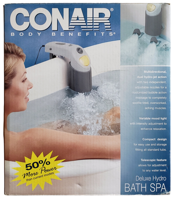 Conair Body Benefits Deluxe Hydro Bath Spa Variable Dual Jet