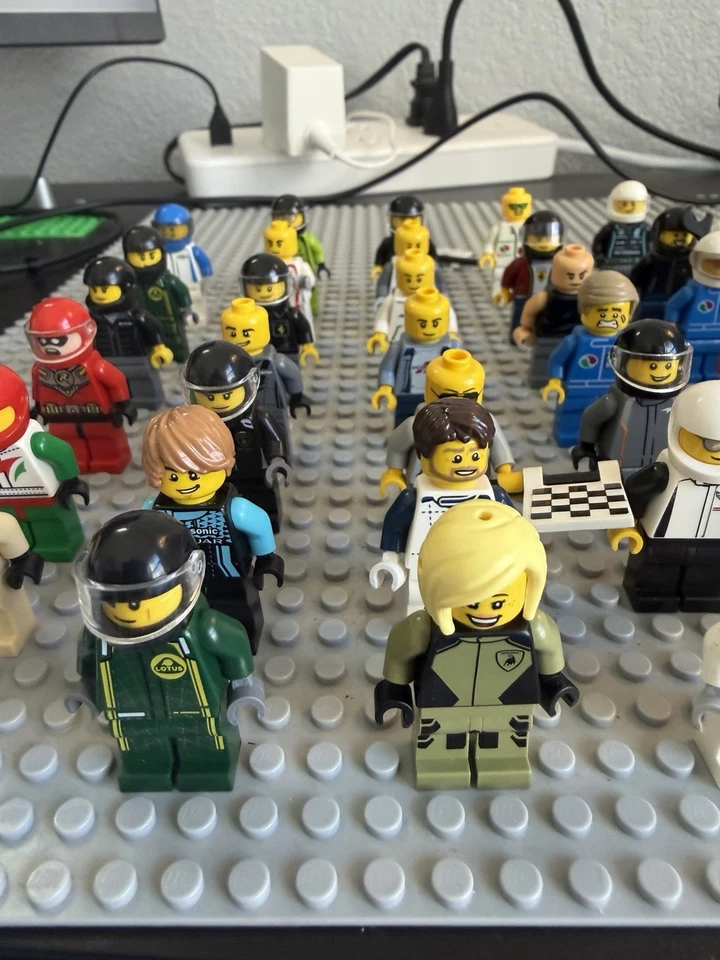 Lego F1 Racing Minifigura Lote Todas las Carreras Ferrari Ford Lamborghini Mercedes 56 Foto 3 de 4