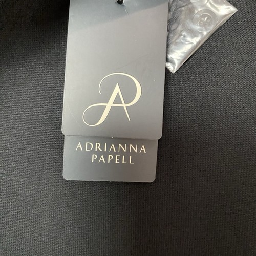 Adrianna Papell Damen Gr. Large schwarzer Pullover integrierter Büffel karierter Kragen - Bild 17 von 20
