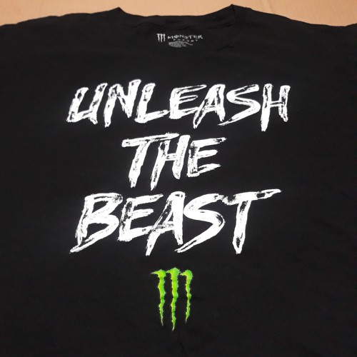 Monster Energy Drink T-Shirt Scatena La Bestia Uomo 2XL Nero Cotone Pre Rimpicciolito - Foto 4 di 9