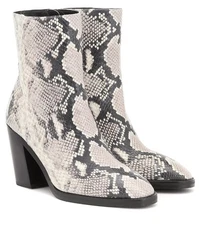 Stuart Weitzman WYNTER BOOT in PYTHON PRINTED LEATHER NIB ~ 9.5M ~ 9.5B