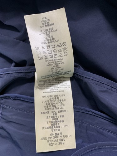 Men’s Burberry Brit Navy Harrington Half Lined Bomber Jacket Sz M EXC - Picture 10 of 11