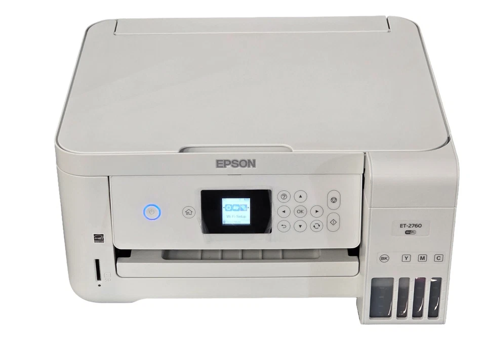 Epson EcoTank ET-2760 Supertank Color Inkjet All-in-One Printer | White | C634A - Image 2 of 4