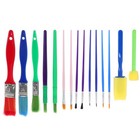  15 Stücke Pinsel Kinder Tempera und Künstler Pinsel für Kindergarten Kunst