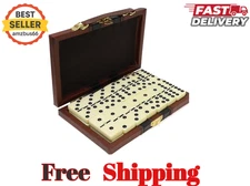 Dominos Jumbo Set Game. Premium Classic 28 Pieces Double Six Domino. Durable ..