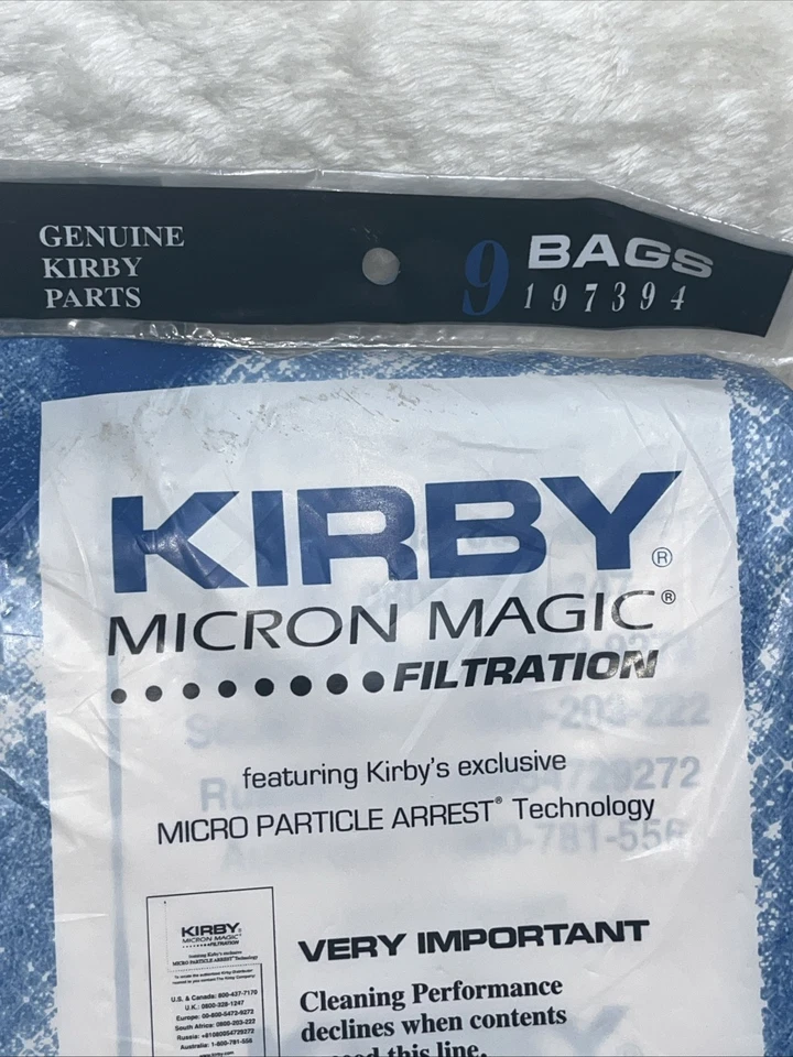 Genuine Kirby Vacuum Bags 15 count for Models G4, G5 and Gsix 197394 - Image 2 of 4