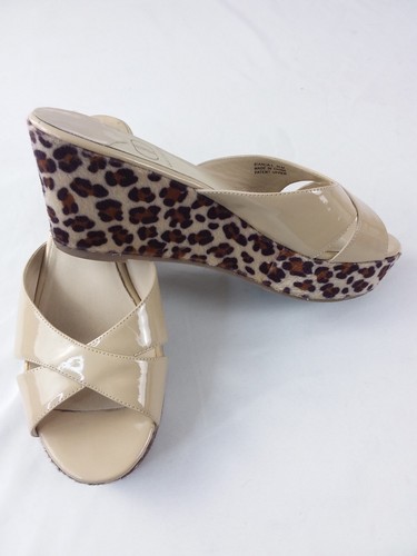 Sandalias Kelsi Dagger Bianca charol leopardo natural talla 9,5 - Imagen 3 de 7