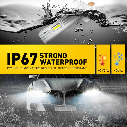 4x H1 LED Headlight Kit High Low Beam Fog Driving Bulbs Super Bright 6500K White - Picture 8 of 11