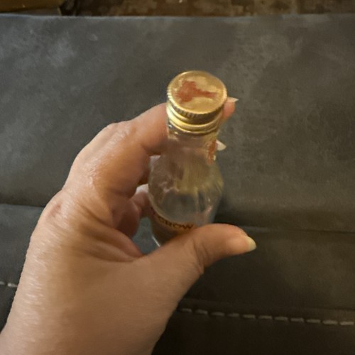 Vintage 1970’s OLD CROW KY Bourbon Whiskey 1/10 Pint Glas Airline Mini Flasche! - Bild 4 von 5