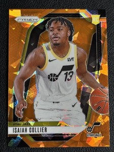 2024-25 Panini Prizm - Isaiah Collier #227 Orange Ice Prizm (RC)