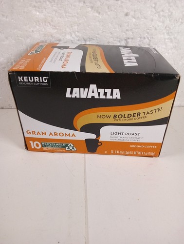 Lavazza Gran Aroma Light Roast 100% Aribica Ground Coffee Pods 10 Ount - Picture 2 of 4