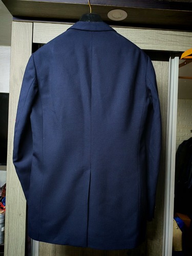 Vintage Burberrys all worsted bespoke classic silver button navy blazer 42L - Picture 11 of 12