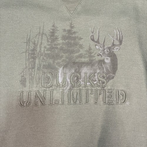 Vintage Ducks Unlimited Sweatshirt Herren Large grün Rundhalsausschnitt distressed Jagd - Bild 4 von 9