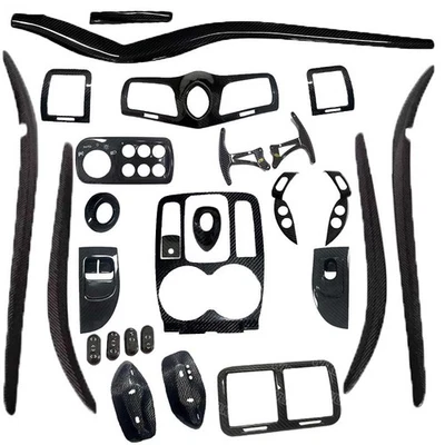 Full Carbon Center Dash Door Cover Kit Overlay for Maserati GranTurismo GC 08-19 - Bild 1 von 4