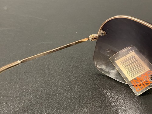 Vintage Foster Grant goldfarbene Pilotenbrille rote Nase neu aus altem Lagerbestand NEU Etikett 1980 USA - Bild 7 von 8