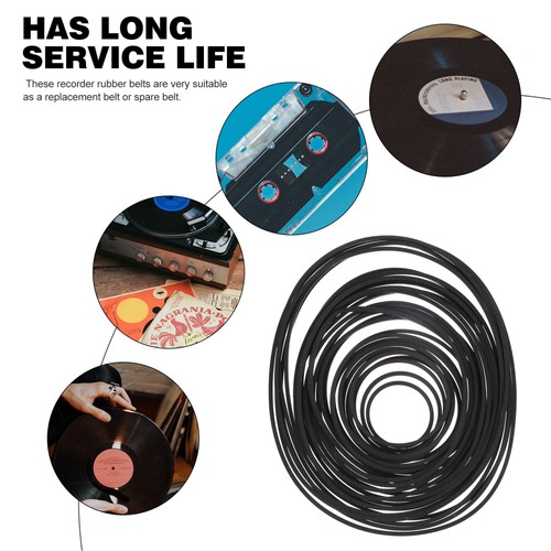 30 Pcs Tape Recorder Belts Maintenance Kit Cassette Player Rubber for - Picture 7 of 12