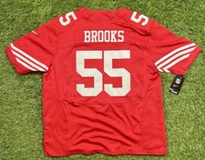 San Francisco 49ers Ahmad Brooks NFL Jersey Men's 52 Red Stitched Pro Cut