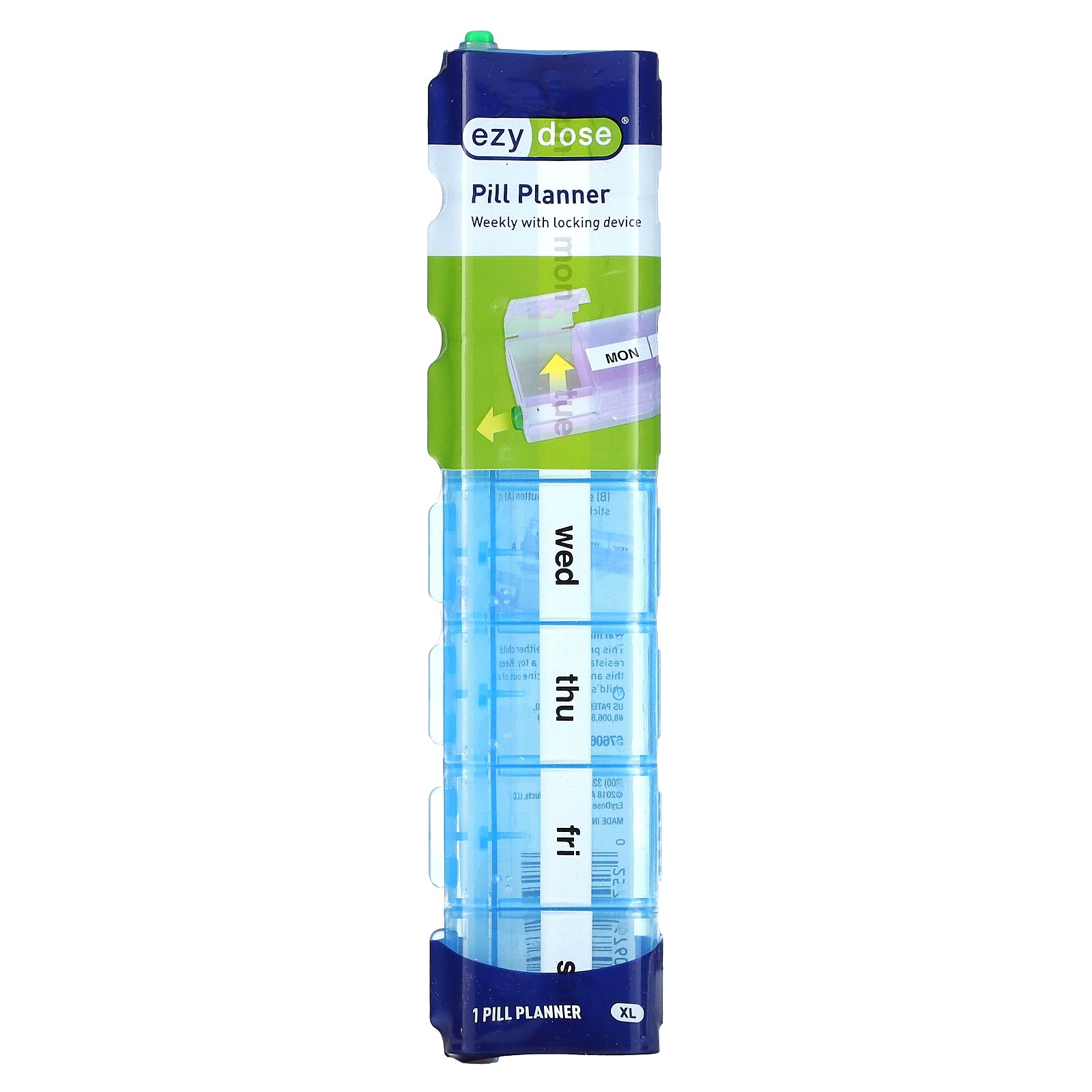 Еженедельник для приема таблеток с фиксатором XL 1 количество 3090₽
