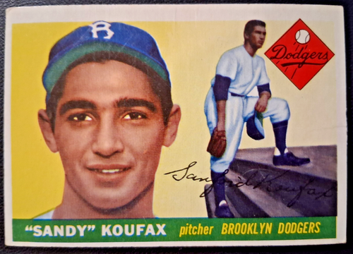 1955 Topps #123 Sandy Koufax Rookie and HOF Brooklyn Dodgers GD -