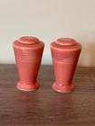 VTG Harlequin Fiestaware Dusty Rose Salt and Pepper Shakers Homer Laughlin