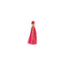 Red 3cm Silk Tassels 5 Pack