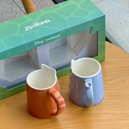 Starbucks x Disney 2025 China Zootopia Judy and Nick 12oz Mug Set - Picture 2 of 6